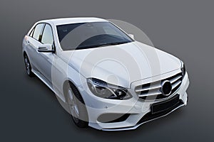 White prestige car