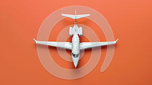 The white private jet.AI generated image photo