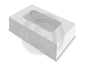 White Product Package Box With Window