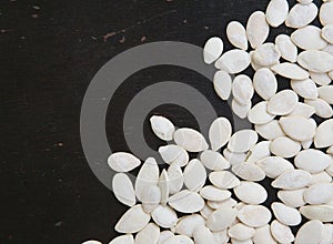 White pumpkin seeds.