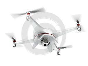 White quadrocopter