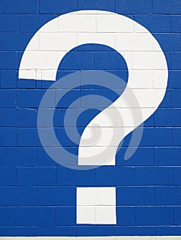 White question mark photo