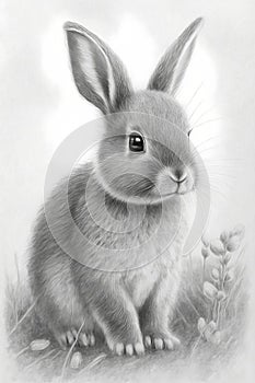 White Rabbit in the Moonlight: A Coloring Book Experience