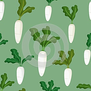 White radish background