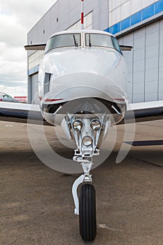 White reactive private jet