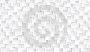 White Rectangle pattern background, Random pattern. vector