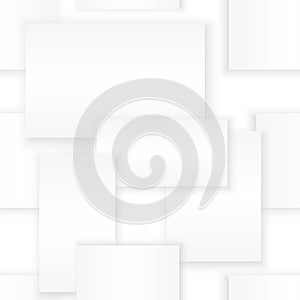 White rectangles with shadows seamless background