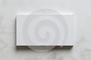 White Rectangular Block on Textured Background