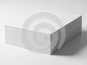 A white rectangular block with a textured surface isolated on white background