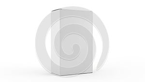 A white rectangular box on a plain white background