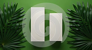 White Rectangular Boxes Mockup