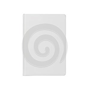 A white rectangular object with a shadow on a plain background