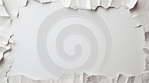 White recycled craft paper texture as background. Grey paper texture. Neural network ai generated