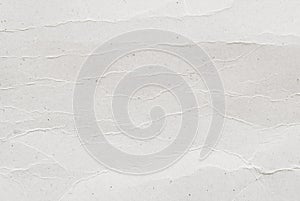 White recycled wrinkled cardboard texture