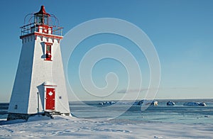 White and red canadian light house2