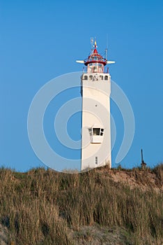 White and red Lighthouse of Noordwijk aan Zee