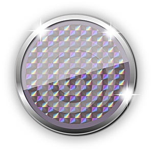 White reflector, illustration white background