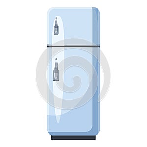 White refrigerator with separate freezer icon