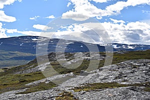 Lapland mountain landscape subarctic photo