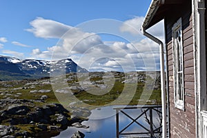 Lapland mountain landscape subarctic photo