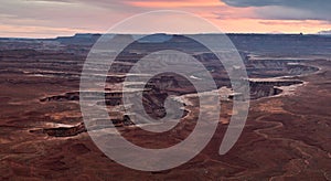 White rim of Canyonlands from Green River overlook