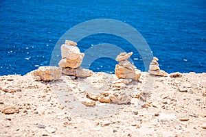 White rock on a road to Ajuy caves