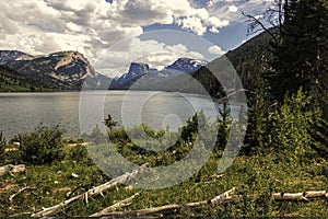 White Rock and Square Top Mountains above Green River Lakes