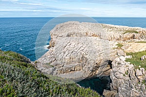 White Rock in Suances, Cantabria, Spain