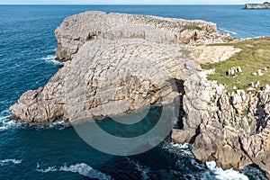 White Rock in Suances, Cantabria, Spain photo