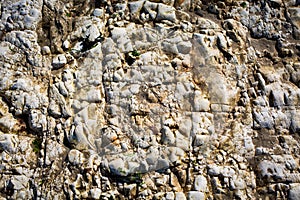 White Rockface Background Structure