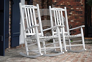 White Rocking Chairs