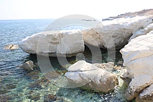 White rocks in beautiful Cyprus