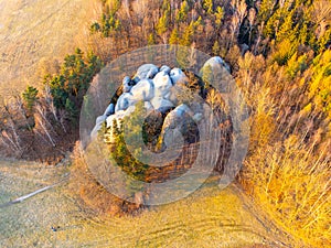 White rocks or Elephant rocks from above photo
