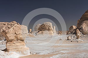 White rocks in Libyan desert photo