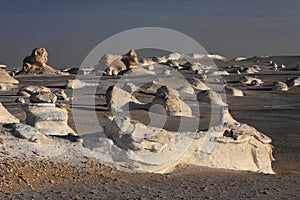 White rocks in Libyan desert