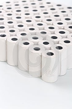 White rolls of cash register tape wholesale