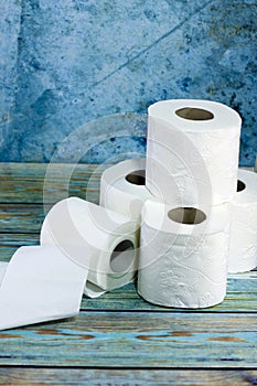 Rolls of toilet paper. Toilett object tools photo