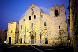 White Romanesque church photo