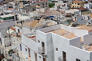 White rooftops of Eivissa city