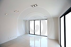 White room emply in Warm white