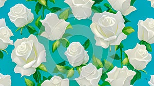 White roses background