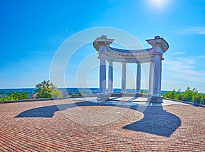 THe white Rotunda and its shadow, Poltava, Ukraine