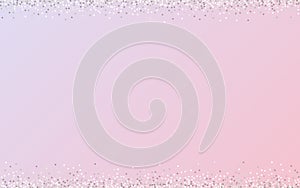 White Round Abstract Pink Background. Falling Dot