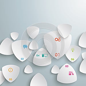 White Round Triangles Infographic PiAd