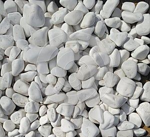 White rounded pebble texture pattern.