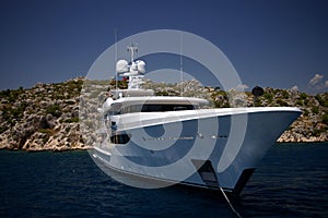 White royal yacht - Mediterranean sea