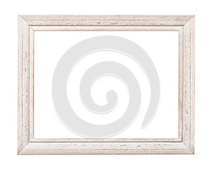 White rustic picture frame