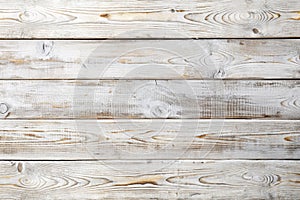 White Rustic Wood Plank Texture Background