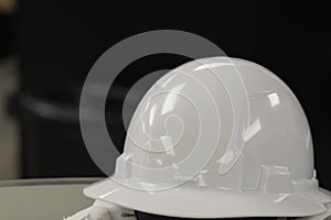 White safety hardhat safety helmet in factory