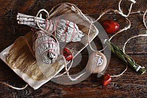 White Sage Smudge Sticks and Reiki Symbol